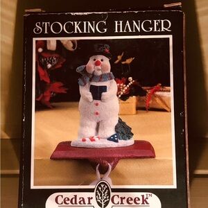 Kirklands Snowman Stocking Hanger